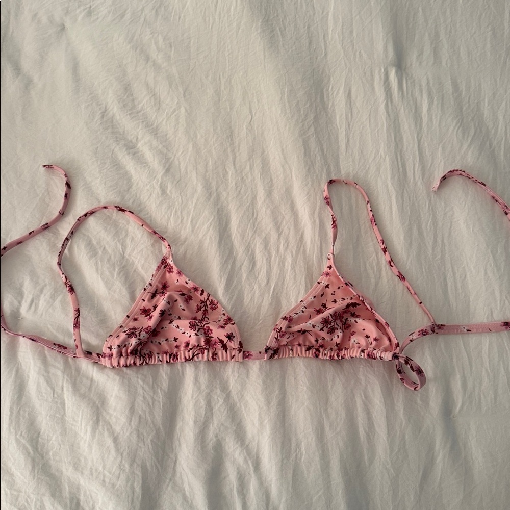 Kulani Kinis Pink Floral Bikini Top